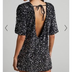 PERFECT FOR ERAS TOUR - Black Sequin Dress